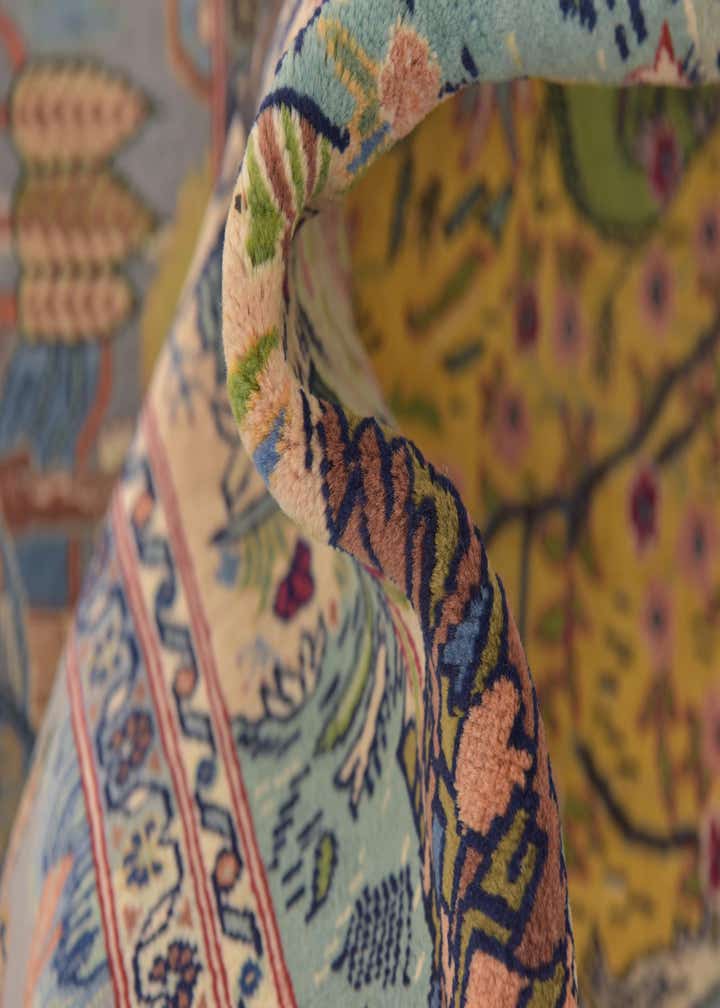 4' 2 x 6' 3 Hand Knotted Kashan Persian Rug