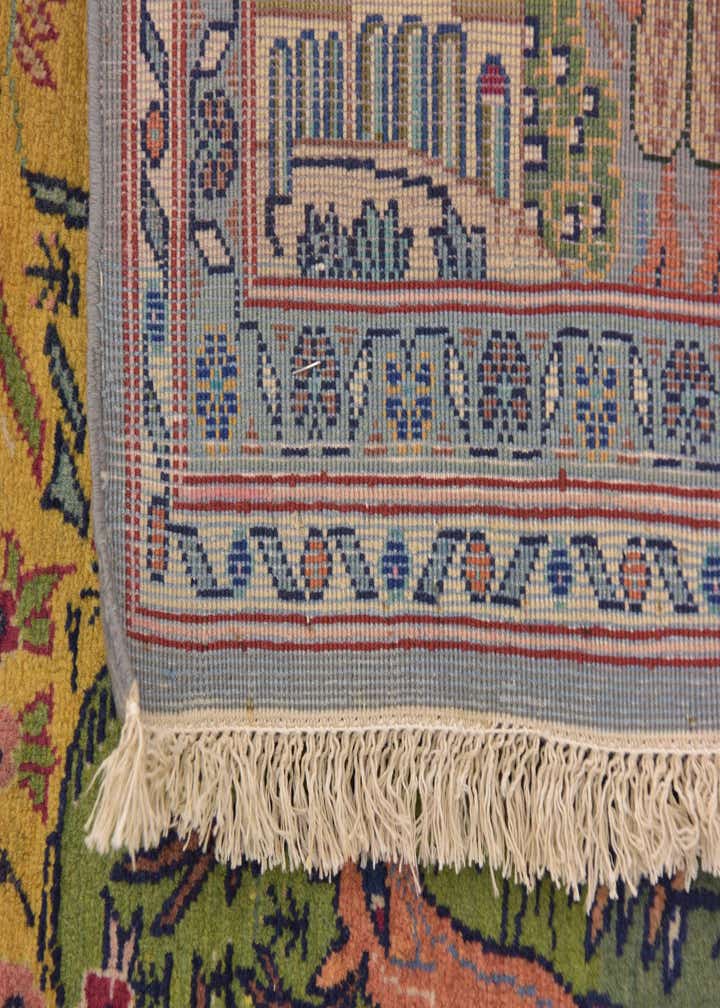 4' 2 x 6' 3 Hand Knotted Kashan Persian Rug