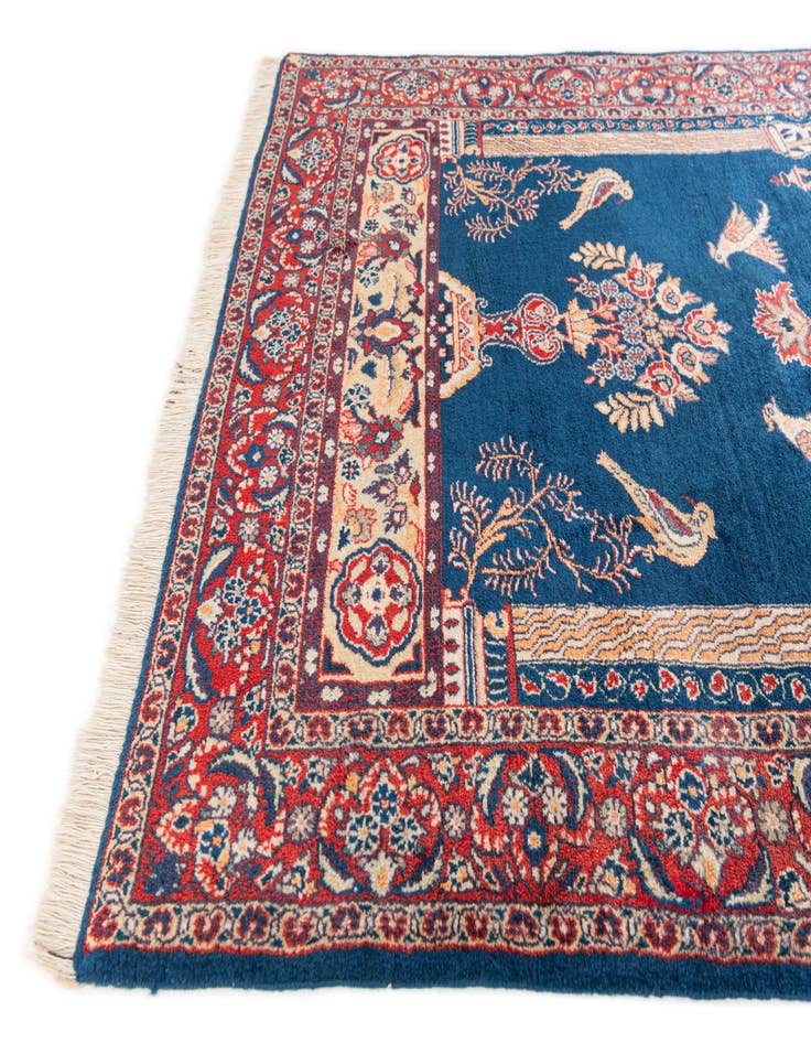 Detail image of 3' 6 x 5' Hand Knotted Kashan Persian Wool Rug