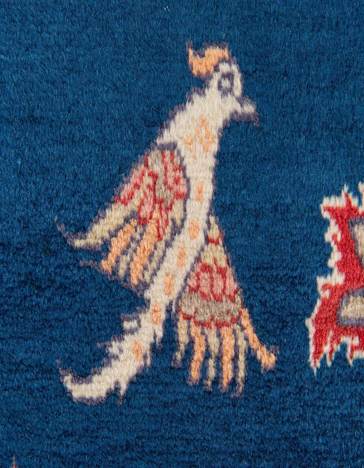 Detail image of 3' 6 x 5'  Hand Knotted Kashan Persian Wool Rug