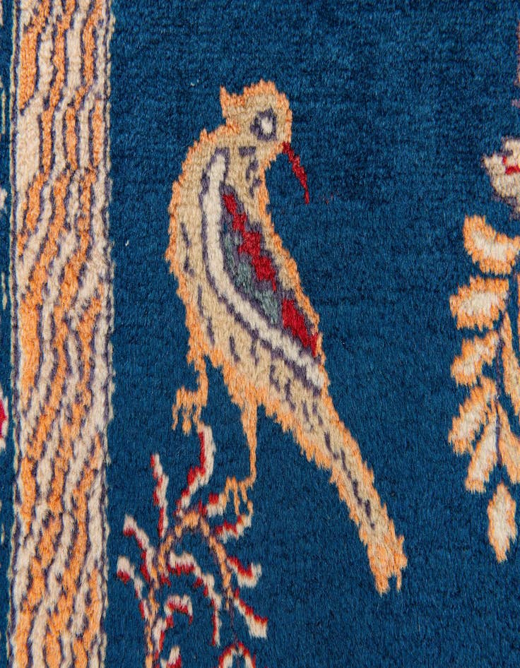 Detail image of 3' 6 x 5'  Hand Knotted Kashan Persian Wool Rug