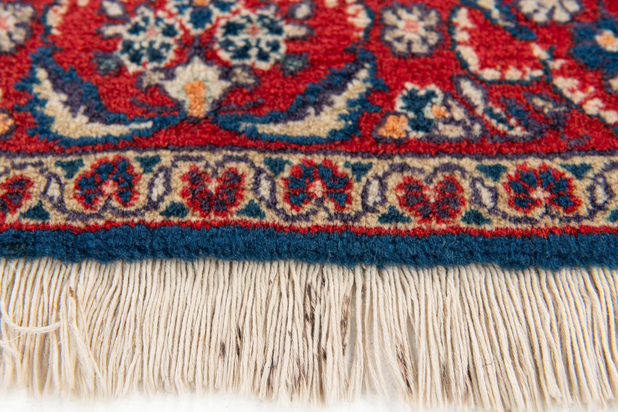 3' 6 x 5' Hand Knotted Kashan Persian Wool Rug