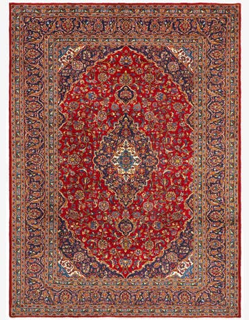 8' 3 x 11' 4 Kashan Wool Rug