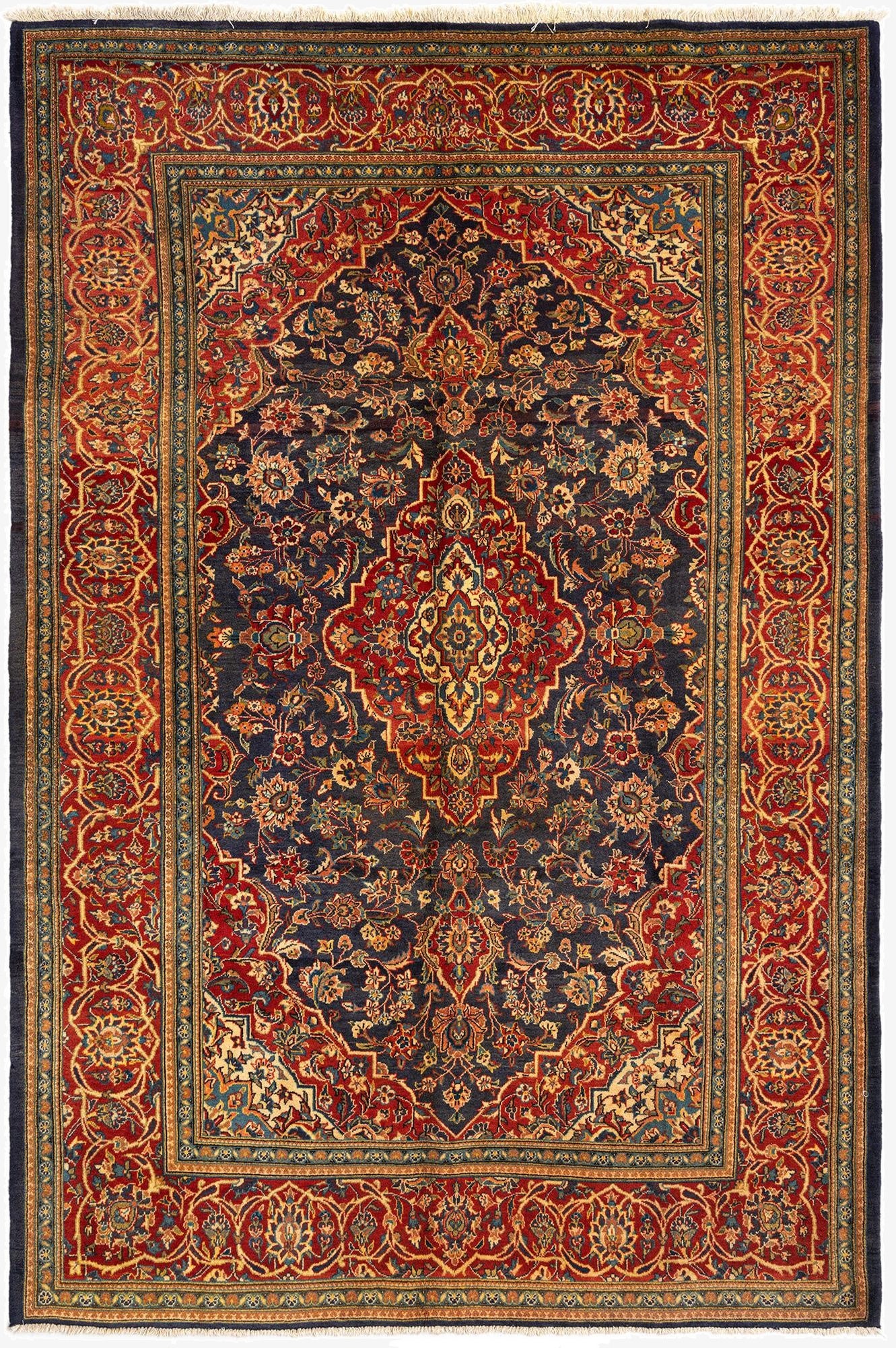 205cm x 315cm Kashan Wool Rug