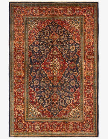 6' 9 x 10' 4 Kashan Wool Rug