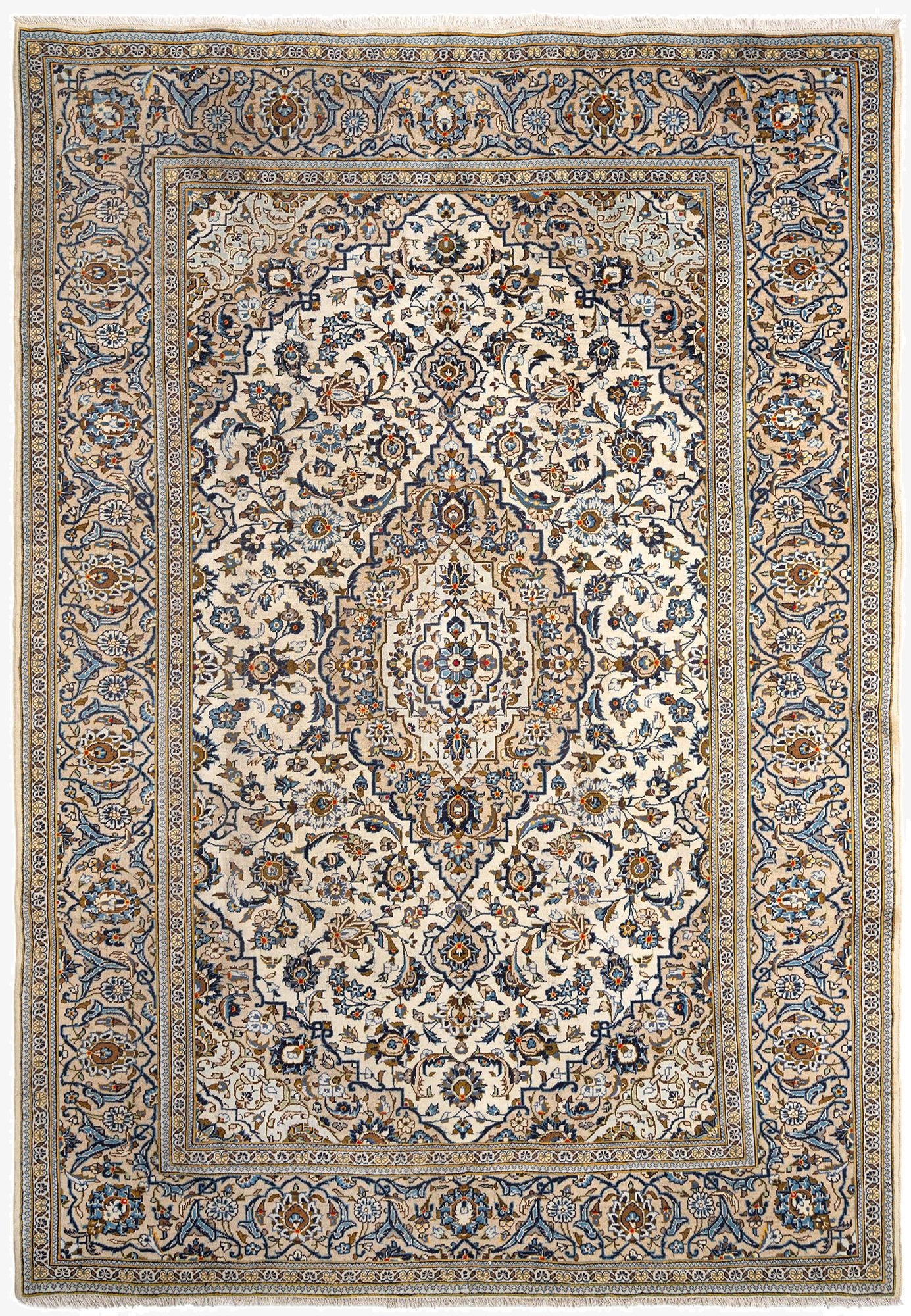 245cm x 350cm Kashan Wool Rug
