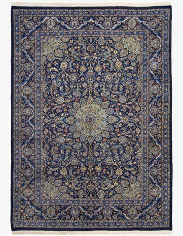 8' 5 x 11' 7 Hand Knotted Kashan Persian Rug