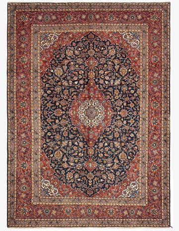 8' 6 x 11' 11 Kashan Wool Rug