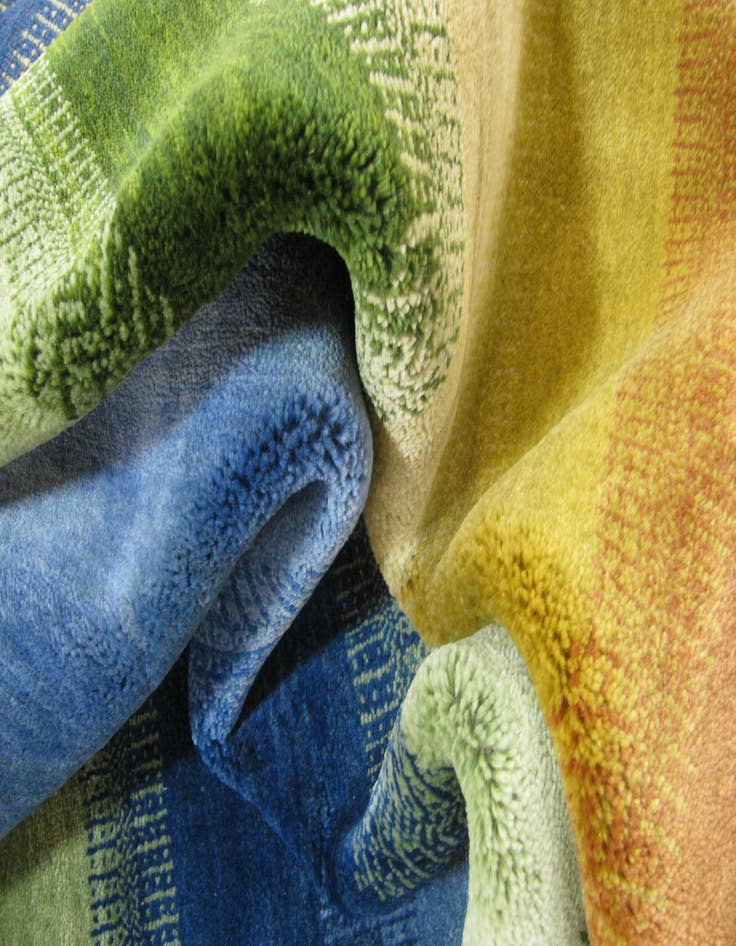 Detail image of 4' 8 x 6' 7 Hand Knotted Kashkuli Gabbeh Persian Wool Rug