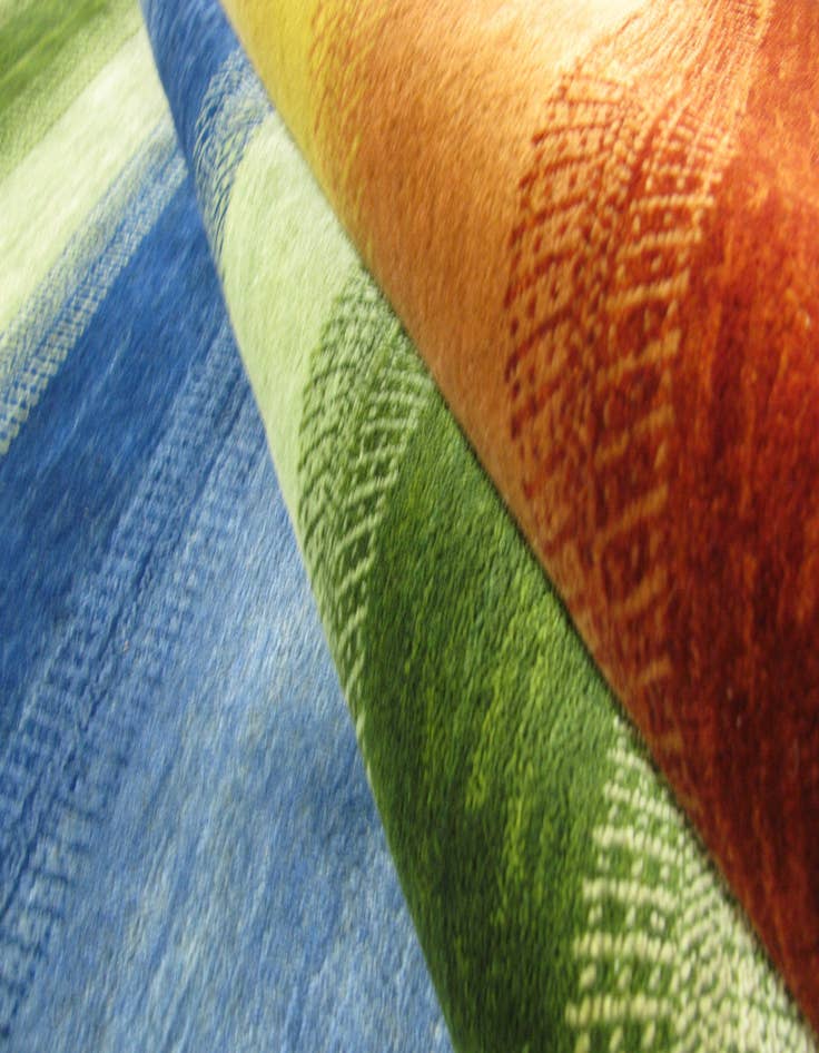 Detail image of 4' 8 x 6' 7 Hand Knotted Kashkuli Gabbeh Persian Wool Rug