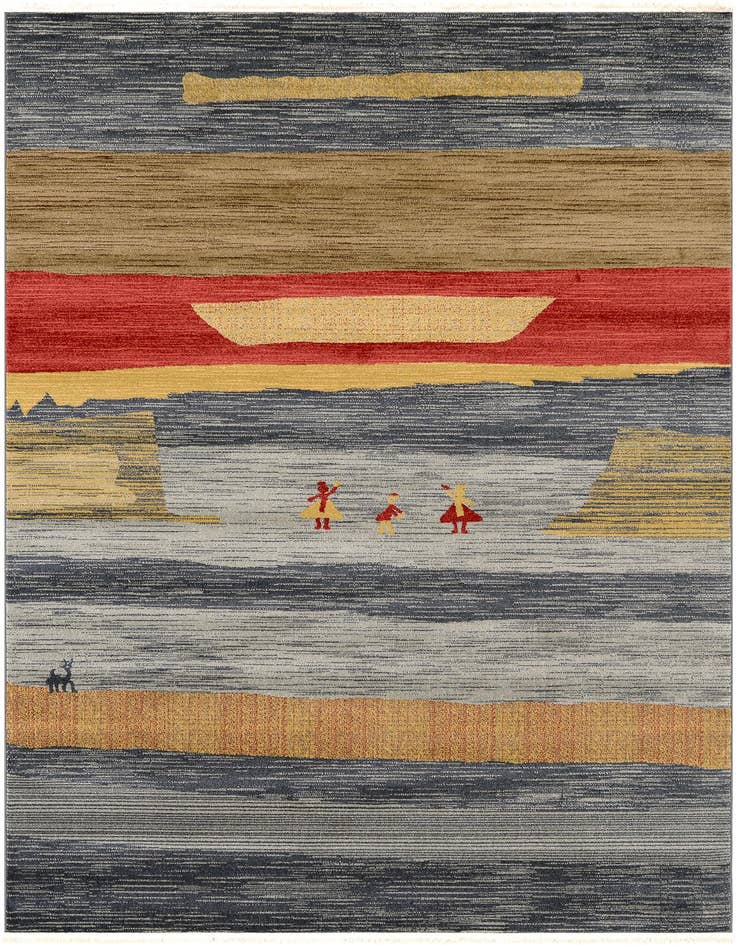 Detail image of 7' x 10' Kashkuli Gabbeh Rug
