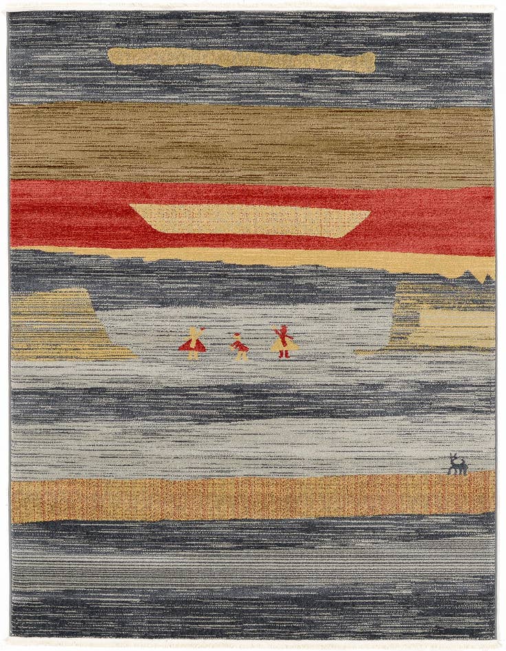 Detail image of 5' x 8' Kashkuli Gabbeh Rug