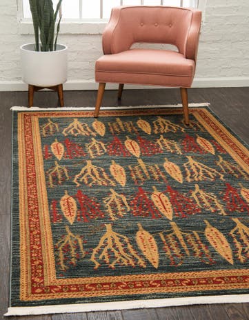 Blue Kashkuli Gabbeh Rug