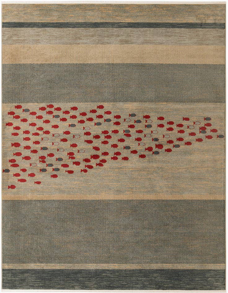 Detail image of 9' x 12' Kashkuli Gabbeh Rug