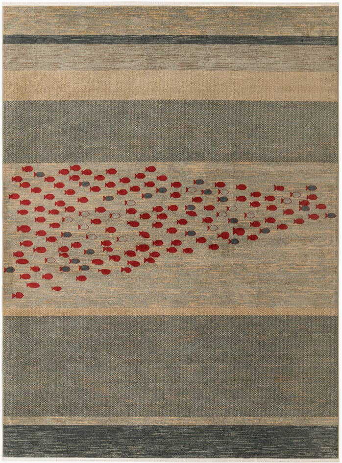 Detail image of 9' x 12' Kashkuli Gabbeh Rug