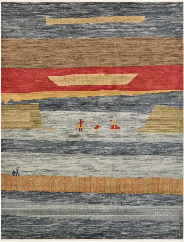 Detail image of 10' x 13' Kashkuli Gabbeh Rug
