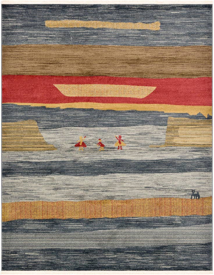 Detail image of 6' x 9' Kashkuli Gabbeh Rug
