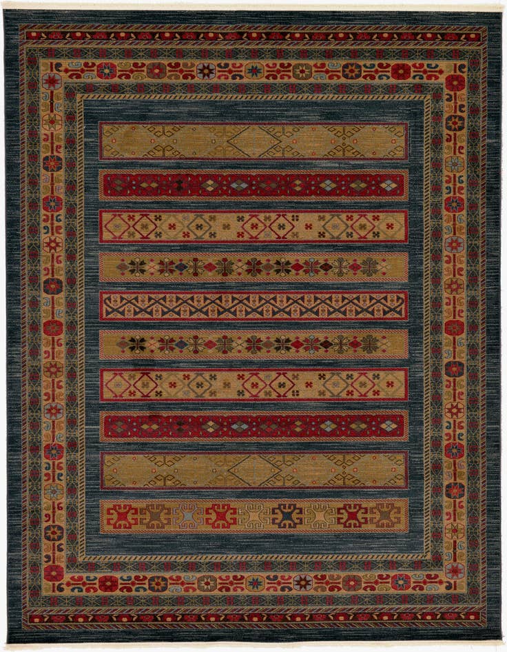 Detail image of 8' x 11' Kashkuli Gabbeh Rug