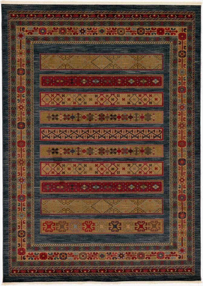 Detail image of 8' x 11' Kashkuli Gabbeh Rug