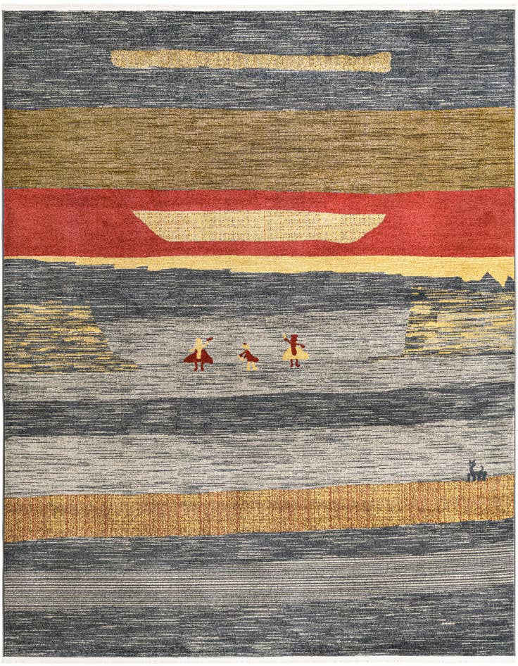 Detail image of 8' x 10' Kashkuli Gabbeh Rug