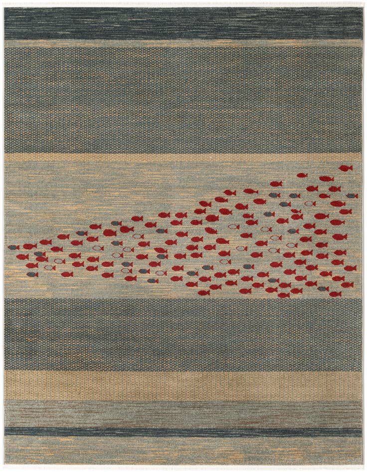 Detail image of 6' x 9' Kashkuli Gabbeh Rug
