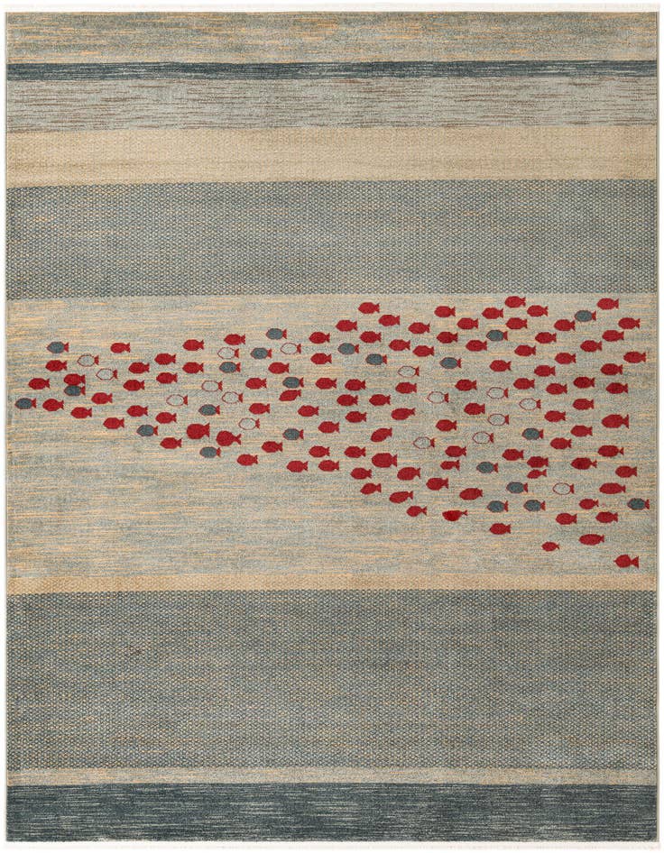 Detail image of 8' x 10' Kashkuli Gabbeh Rug