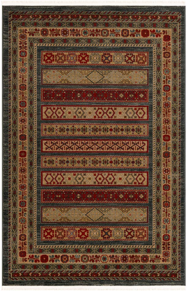 Detail image of 4' x 6' Kashkuli Gabbeh Rug