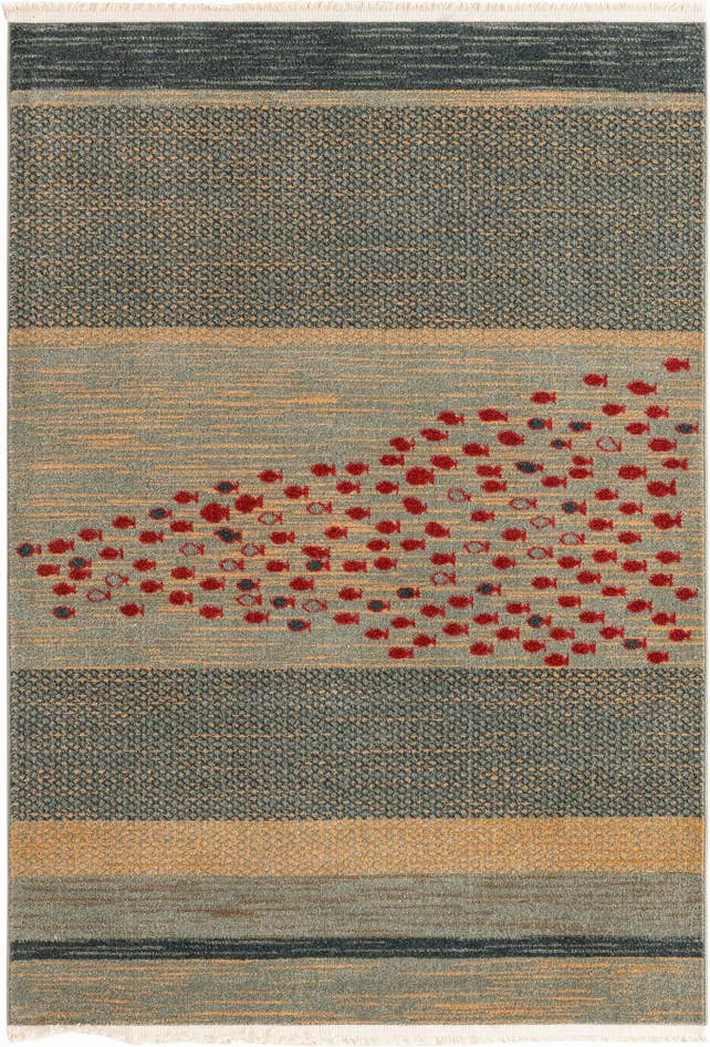 Detail image of 4' x 6' Kashkuli Gabbeh Rug