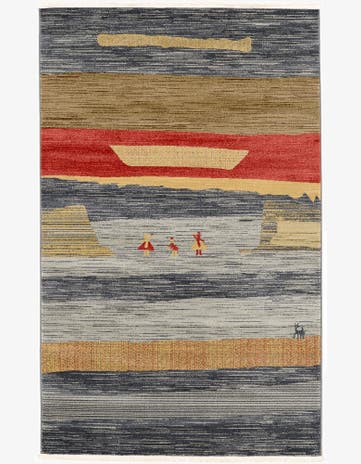 Blue Kashkuli Gabbeh Rug