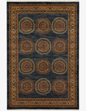 Blue Kashkuli Gabbeh Rug