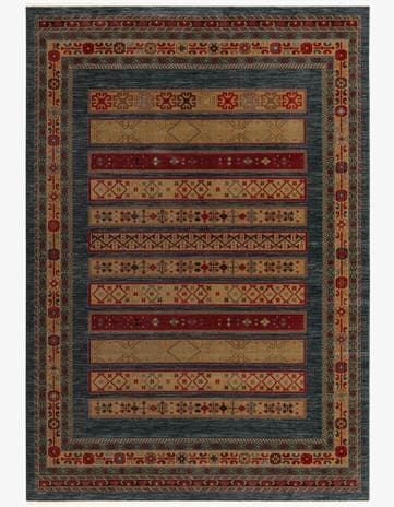 Blue Kashkuli Gabbeh Rug