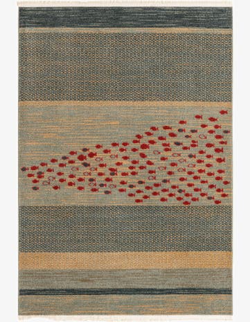 Blue Kashkuli Gabbeh Rug