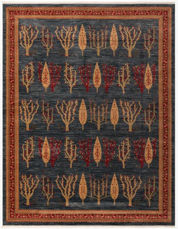 Blue Kashkuli Gabbeh Rug