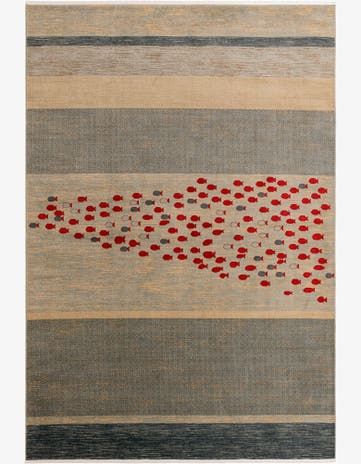 Blue Kashkuli Gabbeh Rug