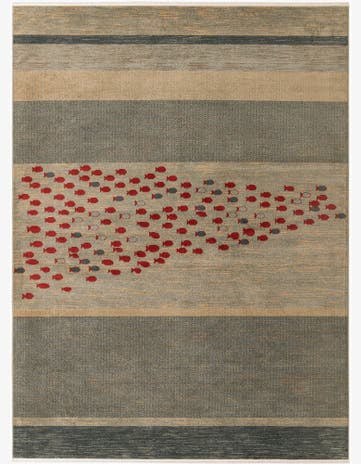 9' x 12' Kashkuli Gabbeh Rug
