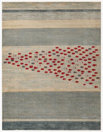 Blue Kashkuli Gabbeh Rug