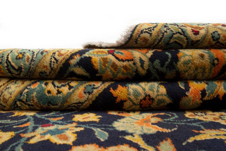 Detail image of 9' 9 x 13' Hand Knotted Kashmar Persian Wool Rug