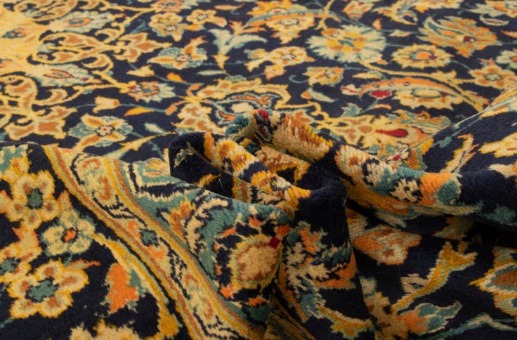 Detail image of 9' 9 x 13' Hand Knotted Kashmar Persian Wool Rug