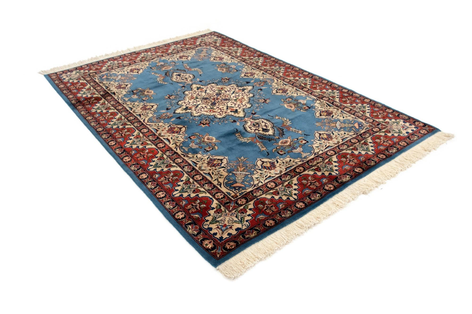 6' 8 x 9' 6 Hand Knotted Kashmar Persian Wool Rug