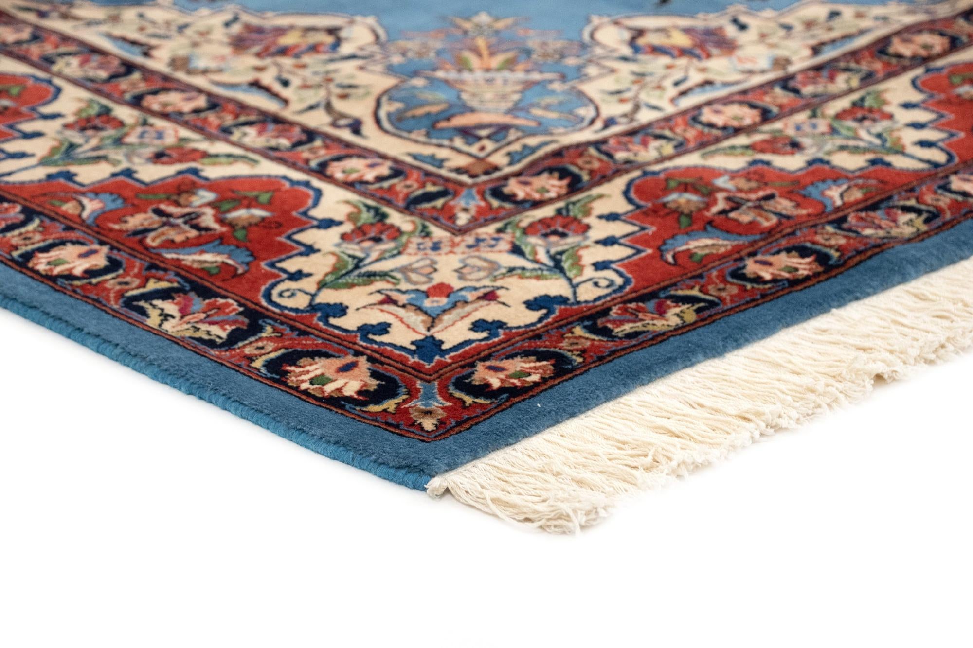 6' 8 x 9' 6 Hand Knotted Kashmar Persian Wool Rug