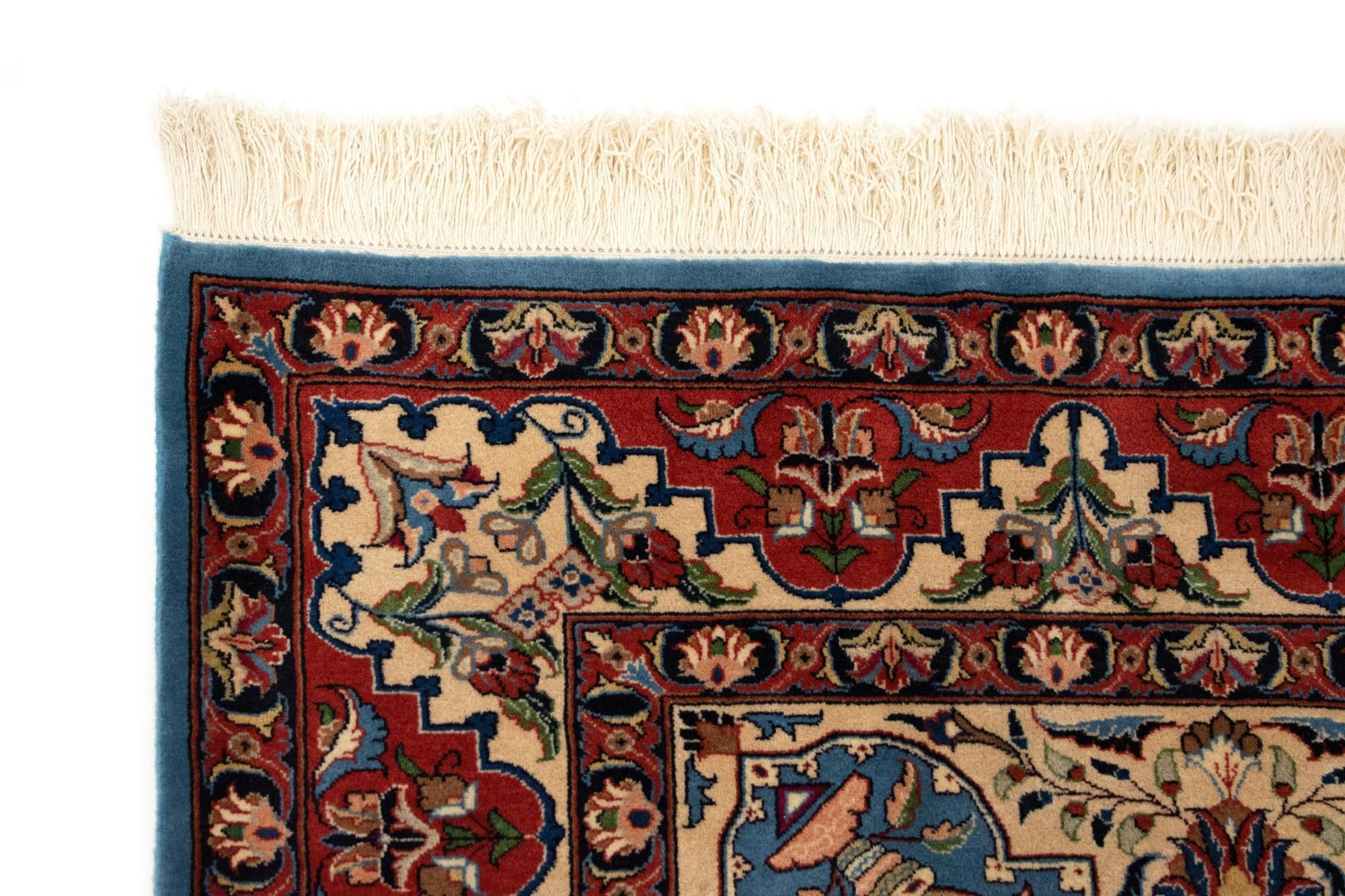 6' 8 x 9' 6 Hand Knotted Kashmar Persian Wool Rug