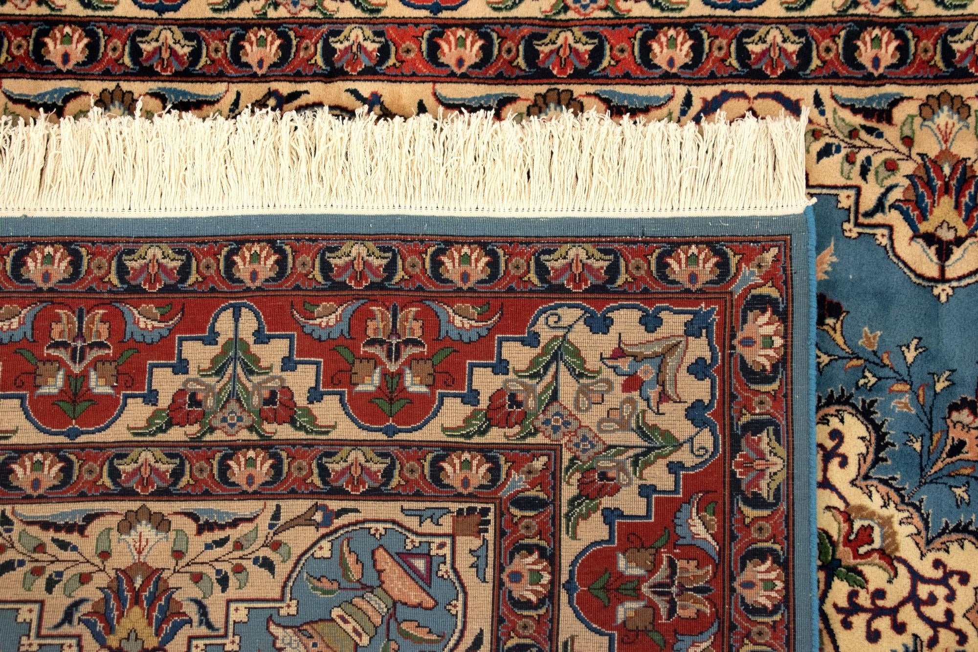 6' 8 x 9' 6 Hand Knotted Kashmar Persian Wool Rug