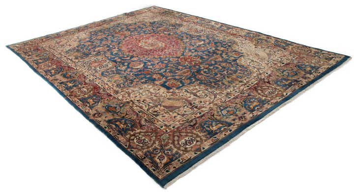 9' 7 x 12' 7 Hand Knotted Kashmar Persian Wool Rug