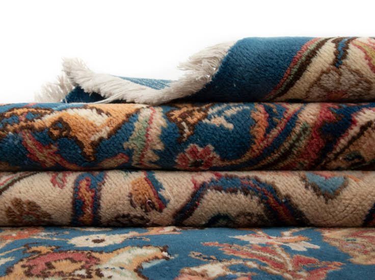 Detail image of 9' 7 x 12' 7 Hand Knotted Kashmar Persian Wool Rug