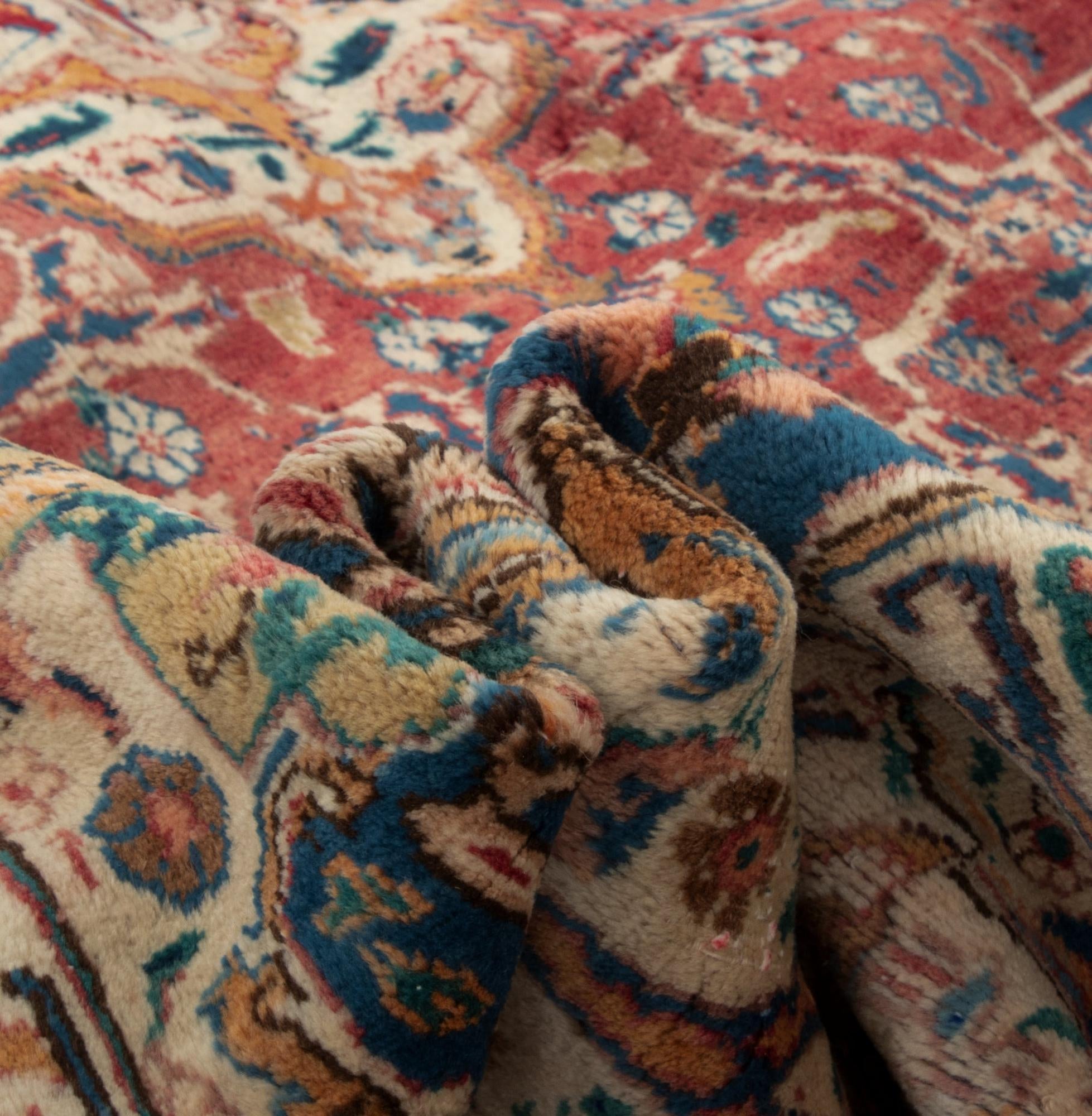 9' 7 x 12' 7 Hand Knotted Kashmar Persian Wool Rug