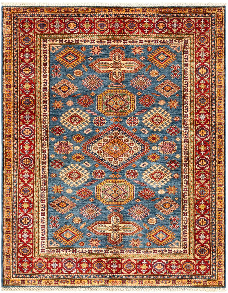 Detail image of 5' x 6' 8 Kazak Wool Rug