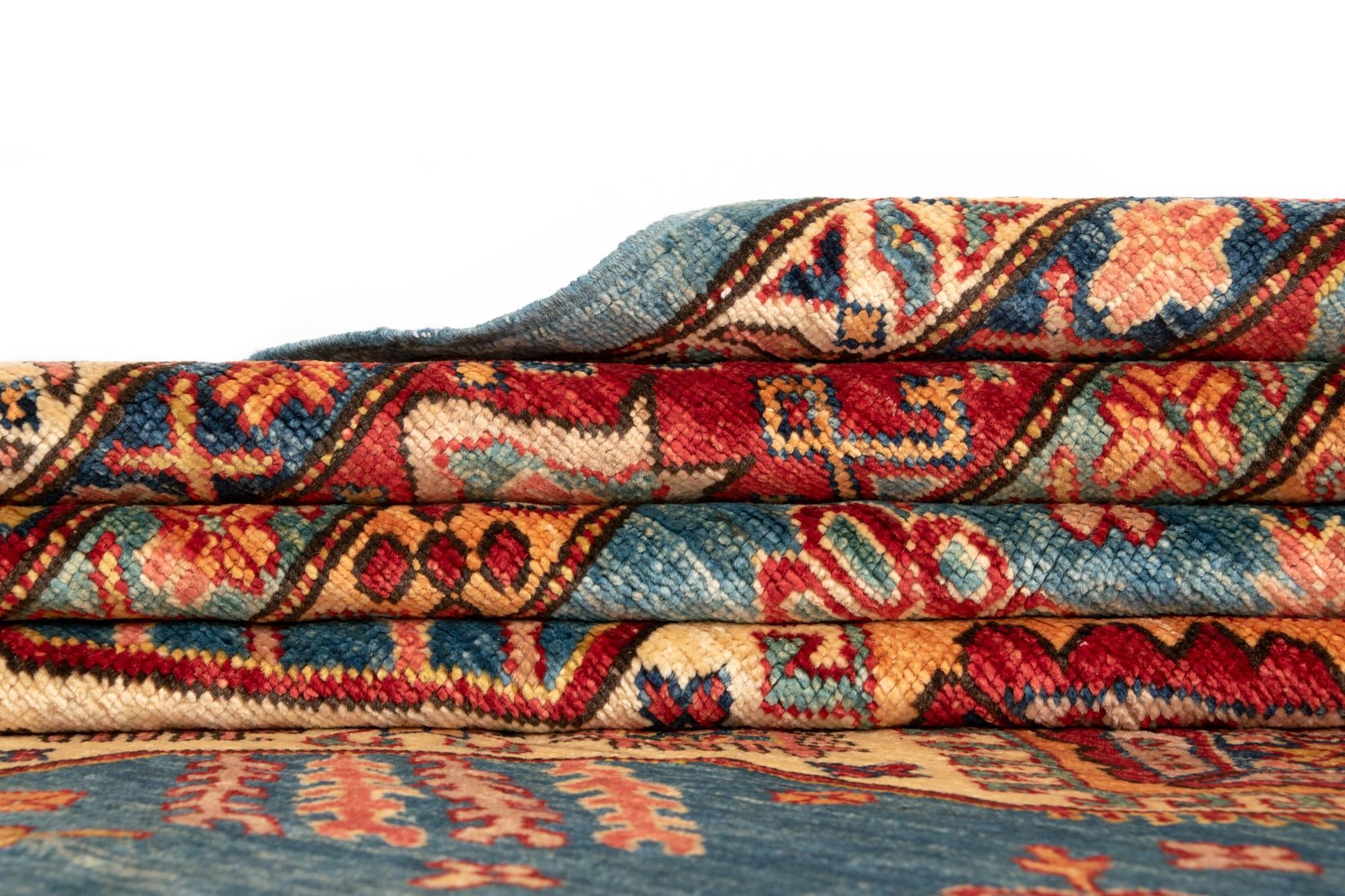 6' 11 x 10' 2 Kazak Wool Rug