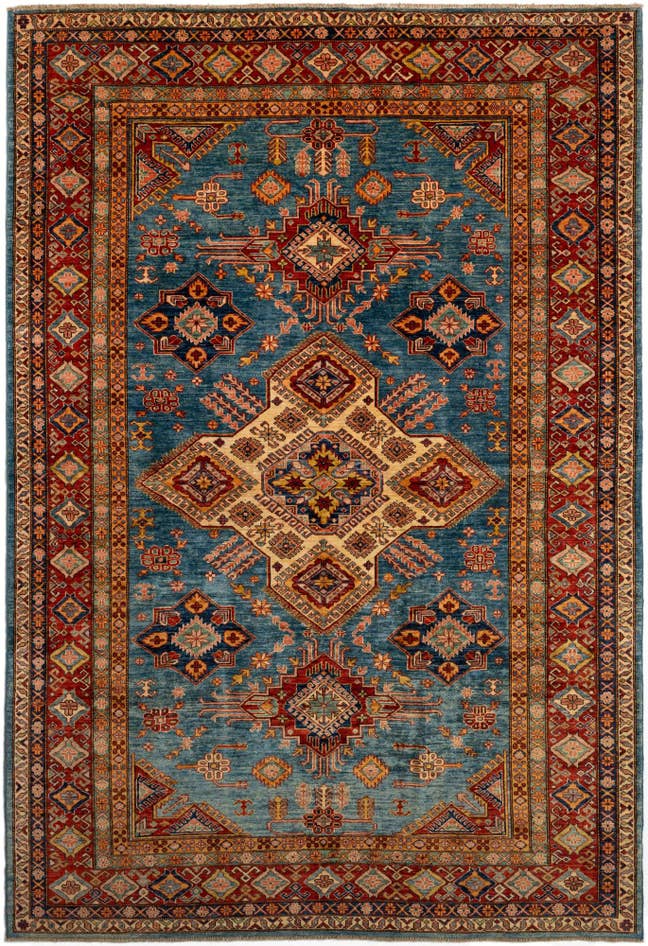 Detailansicht von 210cm x 310cm Kazak Wolle Teppich