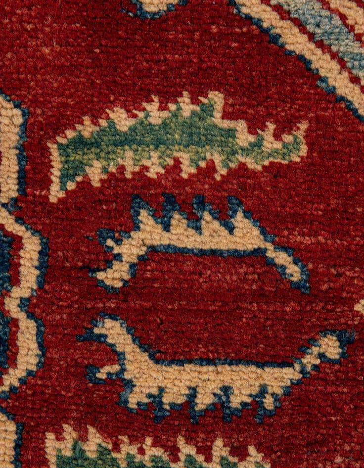 Detail image of 5' 9 x 8' 4  Hand Knotted Kazak Wool Rug