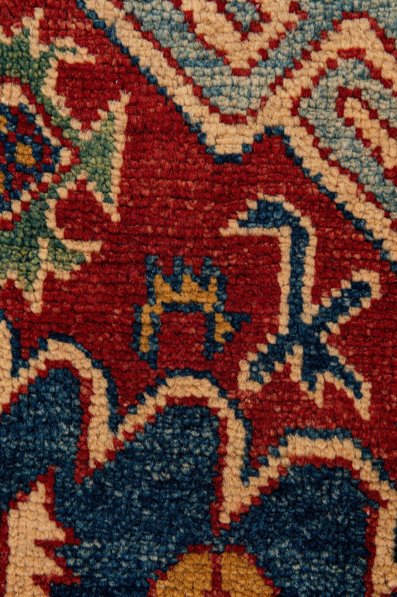 5' 9 x 8' 4 Hand Knotted Kazak Wool Rug